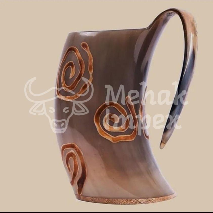 Buffalo Horn Drinking Mugs - Image 4