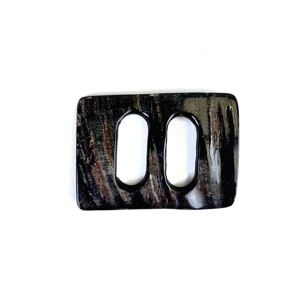 Natural Buffalo horn buckles